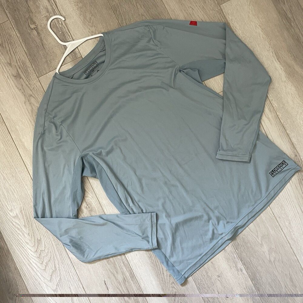 Florence Marine X Tshirt long sleeve mens Blue medium upf 50+ quick dry outdoor